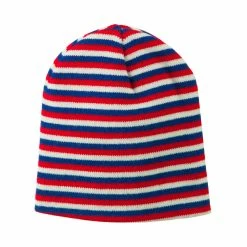 Artex Trendy Multi Striped Beanie -Adams Shop sb003ms royal red white 5
