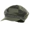 Something Special Suede Corduroy Checker Newsboy Cap -Adams Shop sc001wic grey1