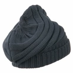 Decky Thick Slouchy Cuff Beanie 34 Decky Thick Slouchy Cuff Beanie -Adams Shop sc002bd charcoal 3