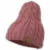 Cheveux Solid Cable Knit Beanie 2 Cheveux Solid Cable Knit Beanie -Adams Shop sc002ps mauve 1