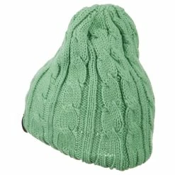 Cheveux Solid Cable Knit Beanie -Adams Shop sc005ps sage 2