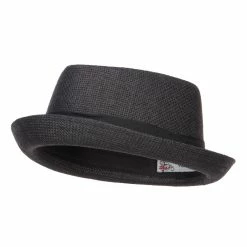 Hatiya Solid Upbrim Pork Pie Fedora