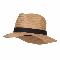 Hatiya Solid Paper Braid Panama Hat -Adams Shop sd003pe tan 1