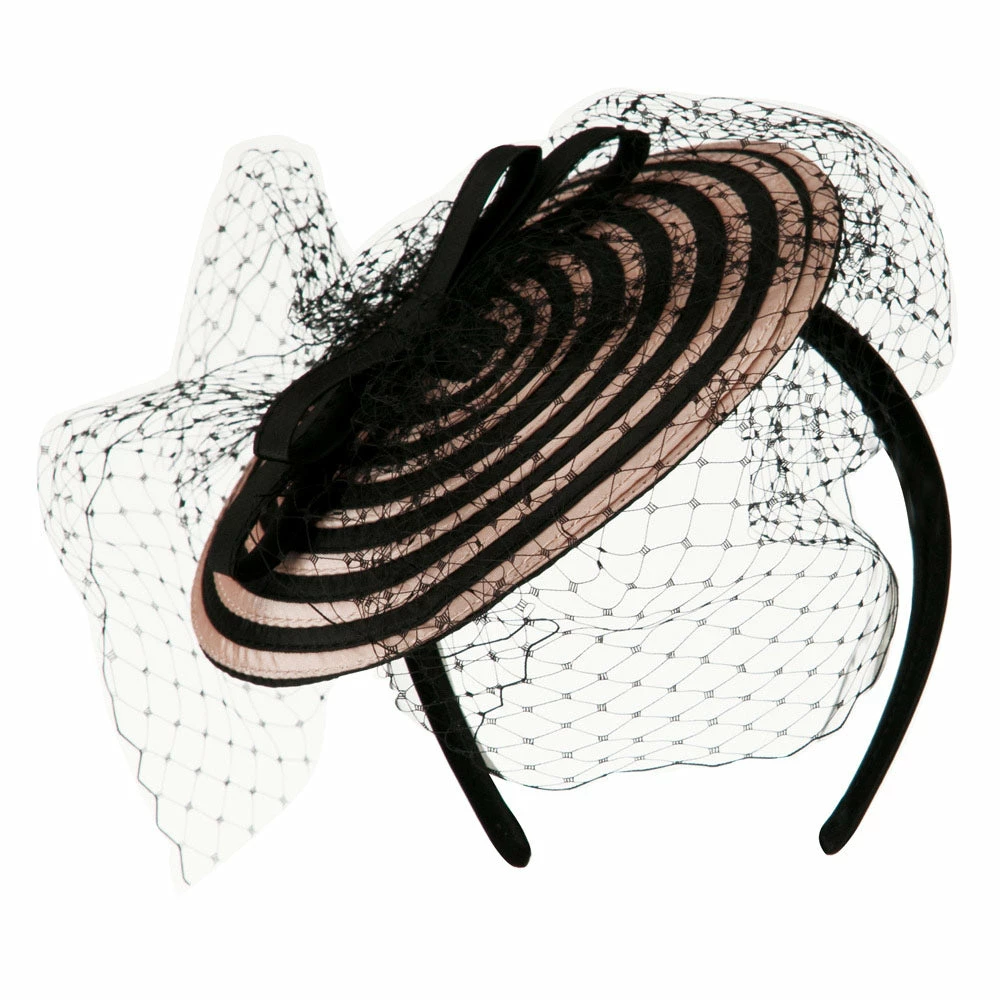Jeanne Simmons Swirl Pattern Fascinator Hat With Headband 7 Jeanne Simmons Swirl Pattern Fascinator Hat With Headband - Image 5