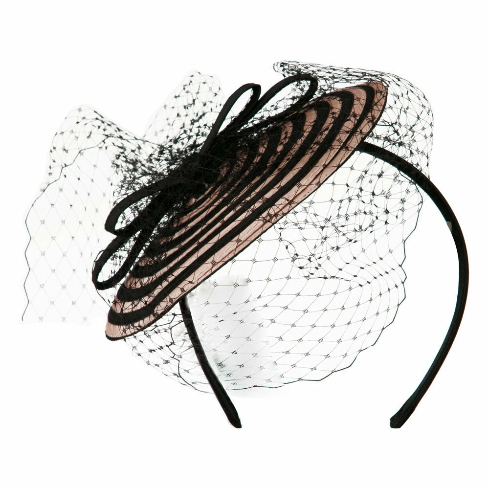 Jeanne Simmons Swirl Pattern Fascinator Hat With Headband 9 Jeanne Simmons Swirl Pattern Fascinator Hat With Headband - Image 7