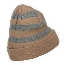 Hatiya Striped Long Beanie -Adams Shop sg001ms tan 3