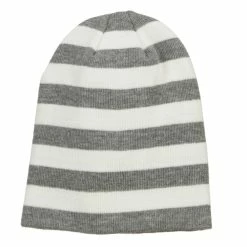Hatiya Striped Long Beanie -Adams Shop sg002ms off white 5
