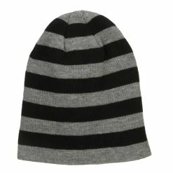 Hatiya Striped Long Beanie -Adams Shop sg003ms black 5