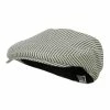 MG Men's Seersucker Ivy Cap -Adams Shop sk001dv black 1