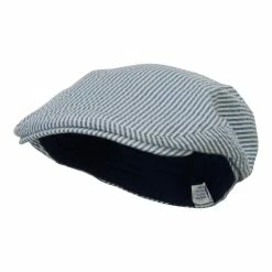 MG Men's Seersucker Ivy Cap -Adams Shop sk002dv blue 1