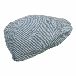 MG Men's Seersucker Ivy Cap -Adams Shop sk002dv blue 3
