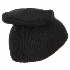 MG Acrylic Slouchy Beanie -Adams Shop sl001bd black 3 2