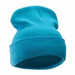 KBETHOS 12 Inch Solid Long Beanie Made In USA 120 KBETHOS 12 Inch Solid Long Beanie Made In USA -Adams Shop sl001bf aqua 4 1