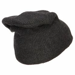 MG Acrylic Slouchy Beanie -Adams Shop sl002bd heather charcoal 3 2