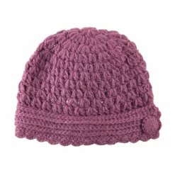 Jeanne Simmons Girl's Scalloped Edge Knit Cap -Adams Shop sl002ps rose 5