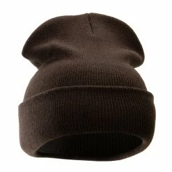 KBETHOS 12 Inch Solid Long Beanie Made In USA 135 KBETHOS 12 Inch Solid Long Beanie Made In USA -Adams Shop sl004bf dark brown 4 1