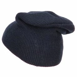 MG Acrylic Slouchy Beanie -Adams Shop sl005bd navy 2 2