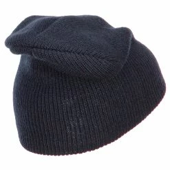 MG Acrylic Slouchy Beanie -Adams Shop sl005bd navy 3 2