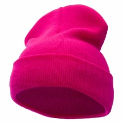 KBETHOS 12 Inch Solid Long Beanie Made In USA 152 KBETHOS 12 Inch Solid Long Beanie Made In USA -Adams Shop sl008bf hot pink 1 1