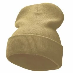 KBETHOS 12 Inch Solid Long Beanie Made In USA 162 KBETHOS 12 Inch Solid Long Beanie Made In USA -Adams Shop sl010bf khaki 1 1