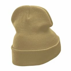 KBETHOS 12 Inch Solid Long Beanie Made In USA 164 KBETHOS 12 Inch Solid Long Beanie Made In USA -Adams Shop sl010bf khaki 3 1