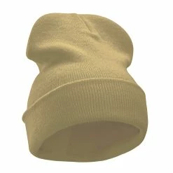 KBETHOS 12 Inch Solid Long Beanie Made In USA 165 KBETHOS 12 Inch Solid Long Beanie Made In USA -Adams Shop sl010bf khaki 4 1