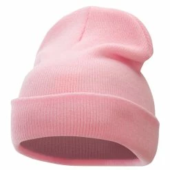 KBETHOS 12 Inch Solid Long Beanie Made In USA 172 KBETHOS 12 Inch Solid Long Beanie Made In USA -Adams Shop sl012bf light pink 1 1