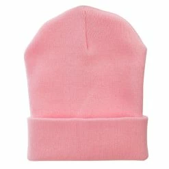 KBETHOS 12 Inch Solid Long Beanie Made In USA 176 KBETHOS 12 Inch Solid Long Beanie Made In USA -Adams Shop sl012bf light pink 5 1