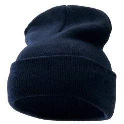 KBETHOS 12 Inch Solid Long Beanie Made In USA 177 KBETHOS 12 Inch Solid Long Beanie Made In USA -Adams Shop sl013bf navy 1 1