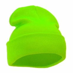 KBETHOS 12 Inch Solid Long Beanie Made In USA 185 KBETHOS 12 Inch Solid Long Beanie Made In USA -Adams Shop sl014bf neon lime 4 1