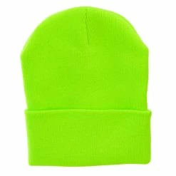 KBETHOS 12 Inch Solid Long Beanie Made In USA 186 KBETHOS 12 Inch Solid Long Beanie Made In USA -Adams Shop sl014bf neon lime 5 1