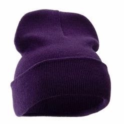 KBETHOS 12 Inch Solid Long Beanie Made In USA 205 KBETHOS 12 Inch Solid Long Beanie Made In USA -Adams Shop sl018bf purple 4 1