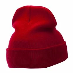 KBETHOS 12 Inch Solid Long Beanie Made In USA 209 KBETHOS 12 Inch Solid Long Beanie Made In USA -Adams Shop sl019bf red 3