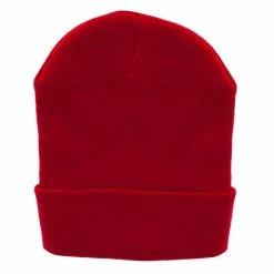 KBETHOS 12 Inch Solid Long Beanie Made In USA 211 KBETHOS 12 Inch Solid Long Beanie Made In USA -Adams Shop sl019bf red 5