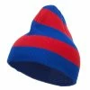 Otto Striped Knit Short Beanie 2 Otto Striped Knit Short Beanie -Adams Shop sp001ms royal red 1