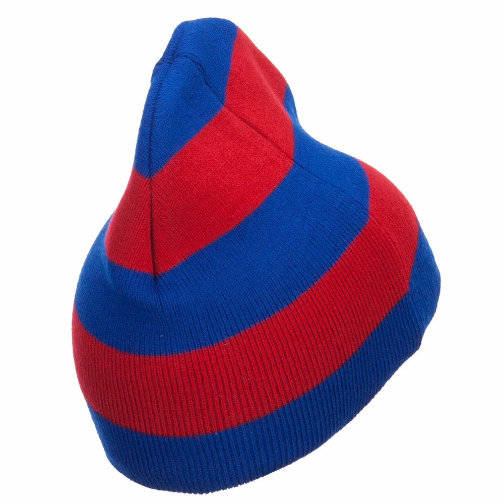Otto Striped Knit Short Beanie 5 Otto Striped Knit Short Beanie - Image 3