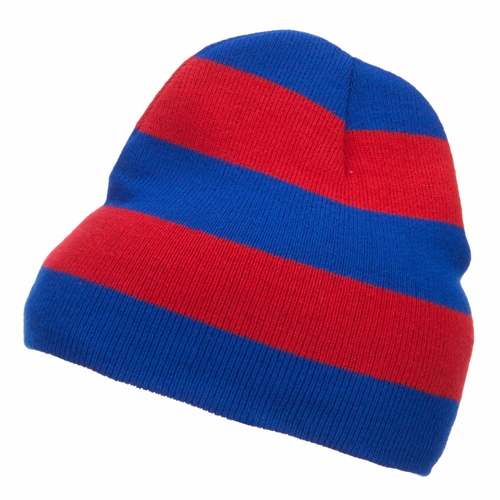 Otto Striped Knit Short Beanie 7 Otto Striped Knit Short Beanie - Image 5