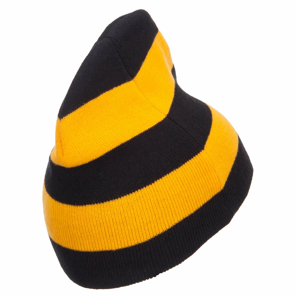 Otto Striped Knit Short Beanie 30 Otto Striped Knit Short Beanie - Image 28
