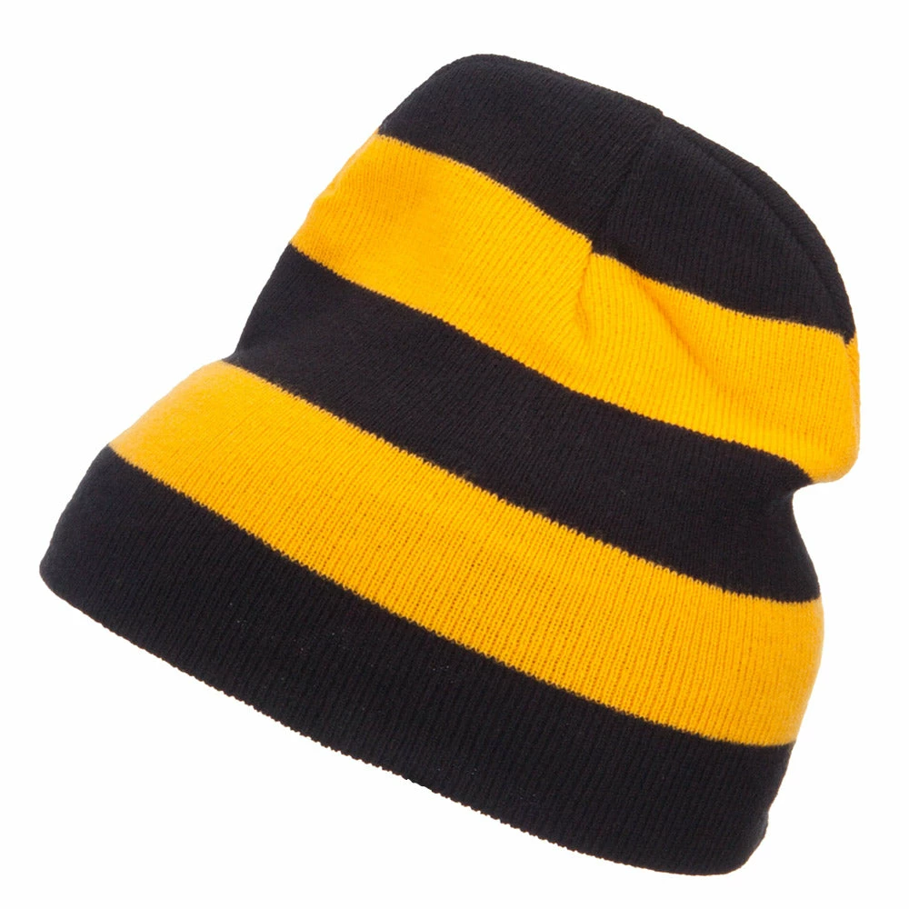 Otto Striped Knit Short Beanie 32 Otto Striped Knit Short Beanie - Image 30