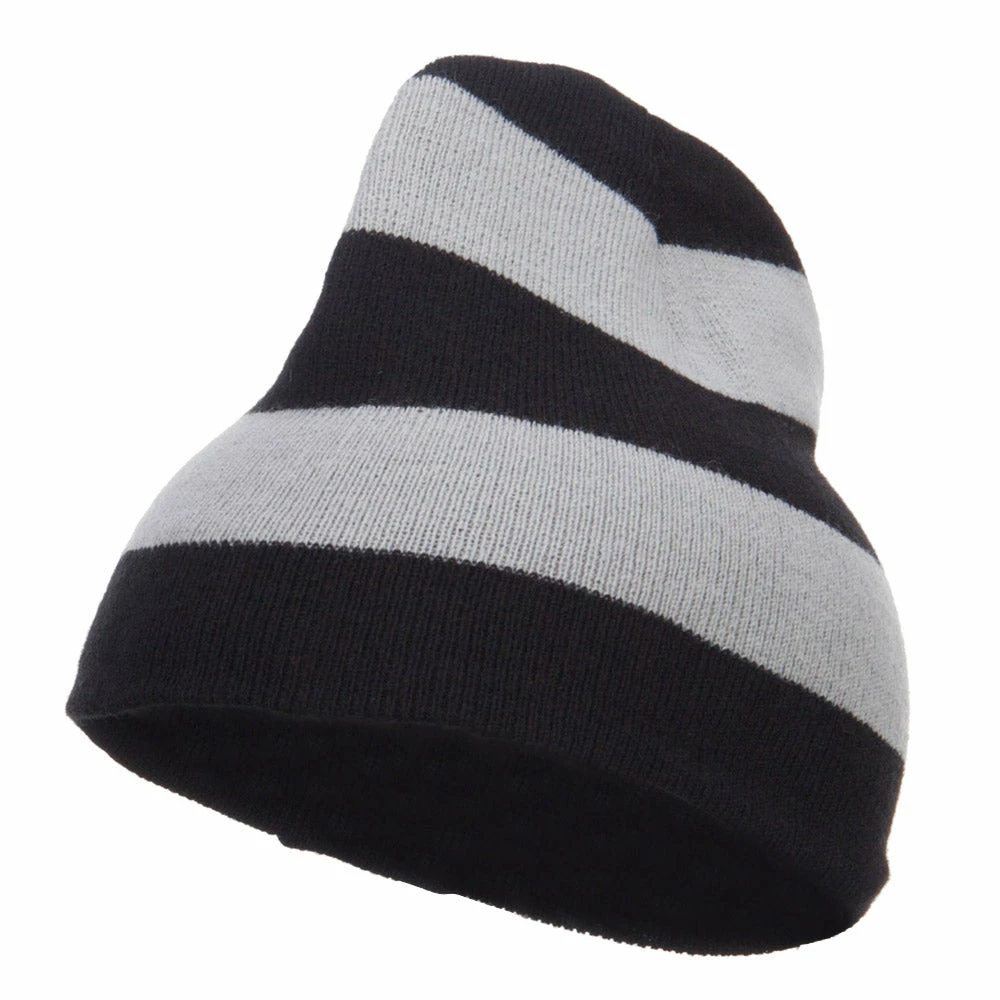 Otto Striped Knit Short Beanie 8 Otto Striped Knit Short Beanie - Image 6