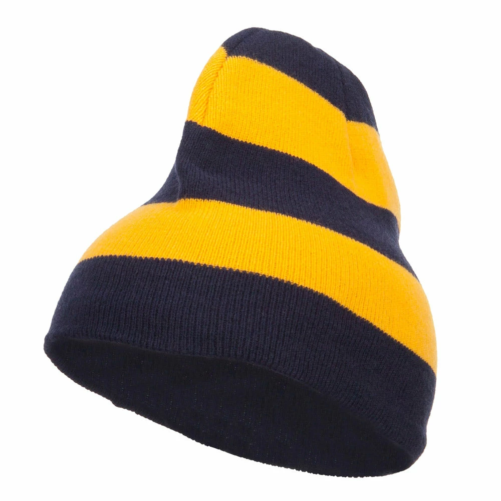 Otto Striped Knit Short Beanie 33 Otto Striped Knit Short Beanie - Image 31