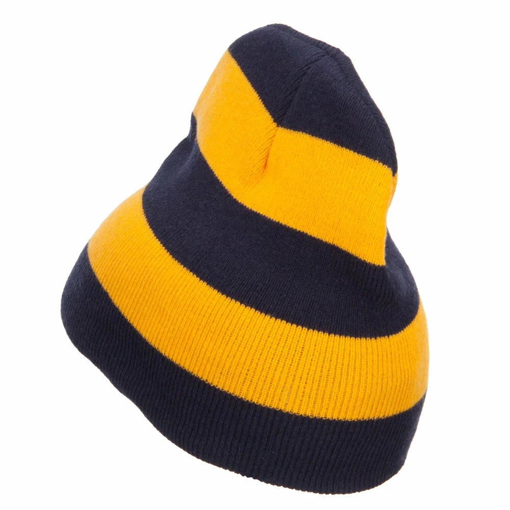 Otto Striped Knit Short Beanie 34 Otto Striped Knit Short Beanie - Image 32