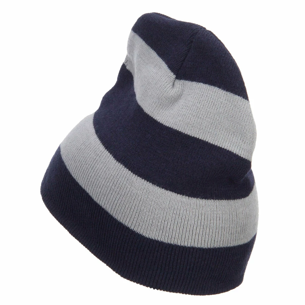 Otto Striped Knit Short Beanie 19 Otto Striped Knit Short Beanie - Image 17