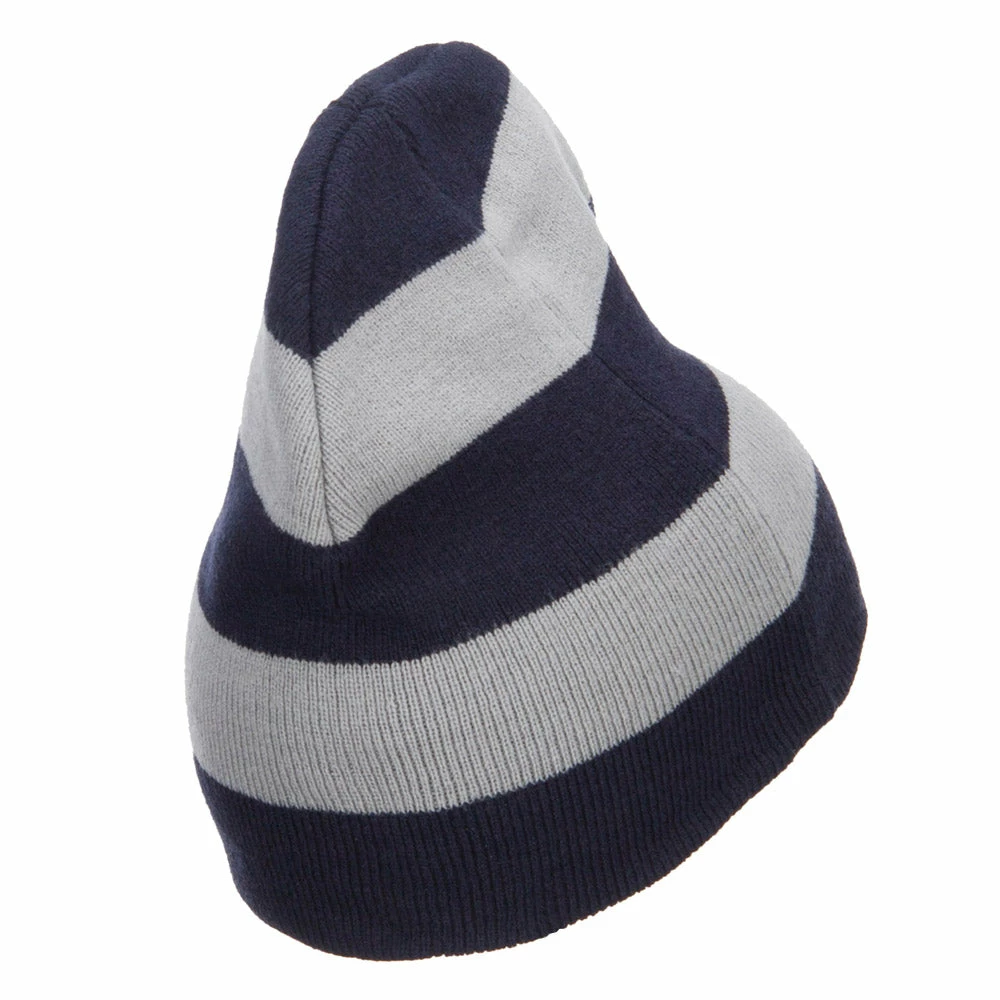 Otto Striped Knit Short Beanie 20 Otto Striped Knit Short Beanie - Image 18