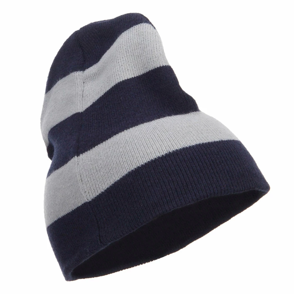Otto Striped Knit Short Beanie 21 Otto Striped Knit Short Beanie - Image 19