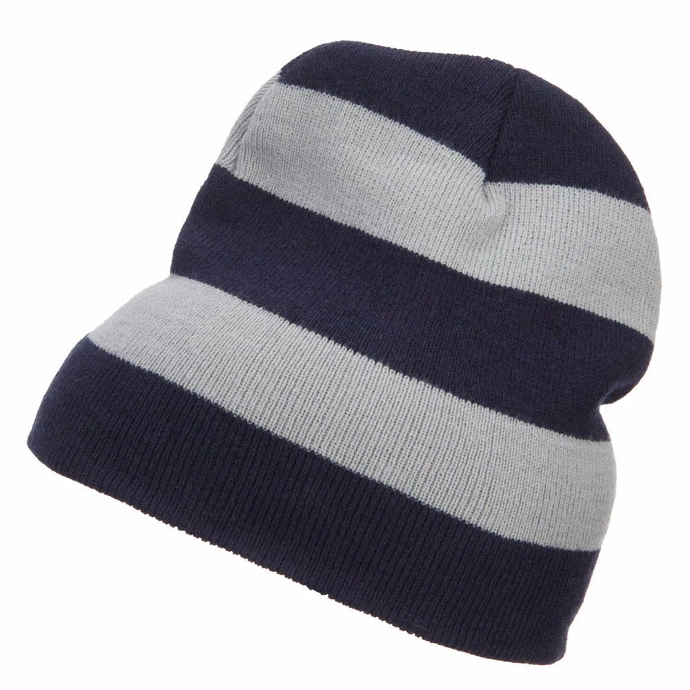 Otto Striped Knit Short Beanie 22 Otto Striped Knit Short Beanie - Image 20