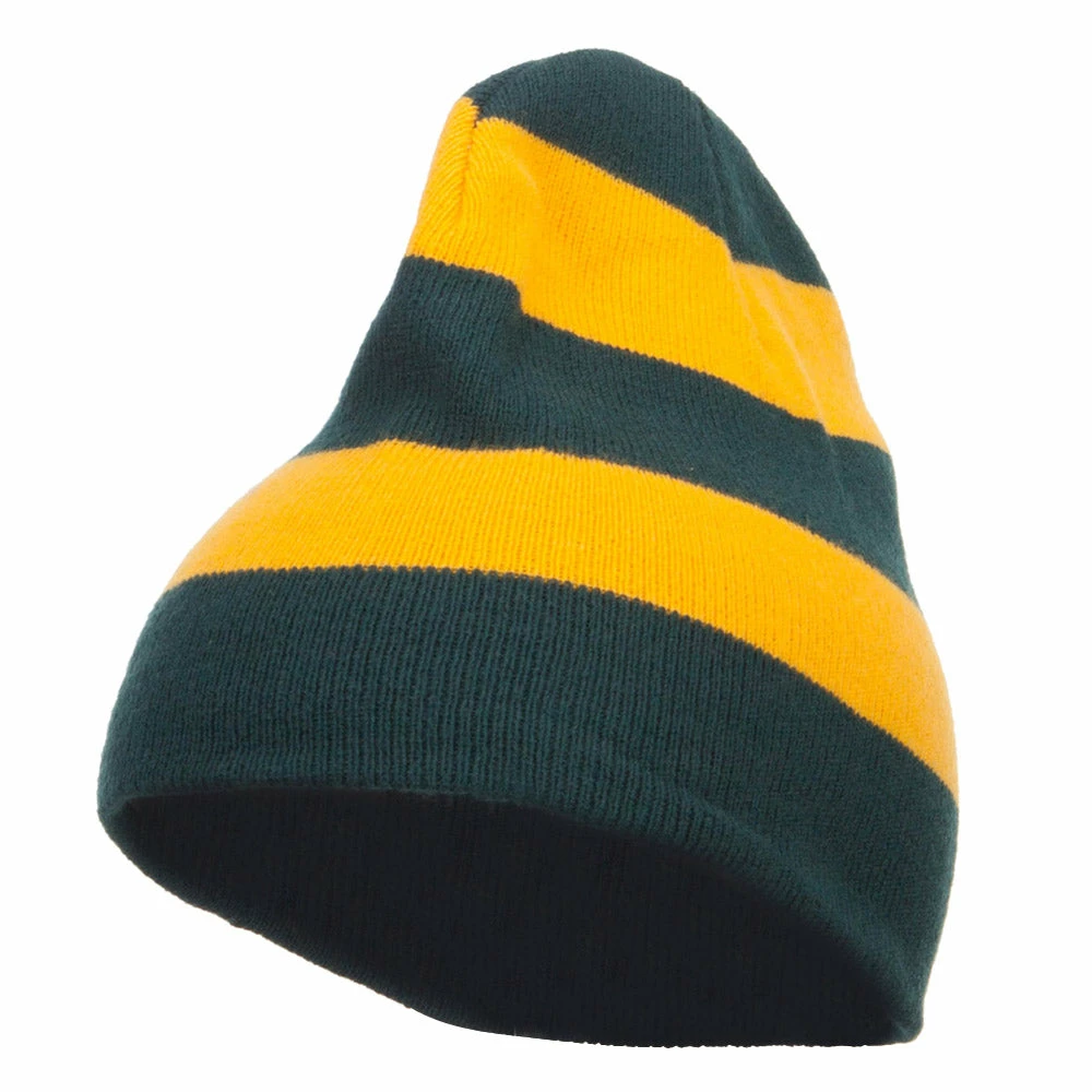 Otto Striped Knit Short Beanie 38 Otto Striped Knit Short Beanie - Image 36