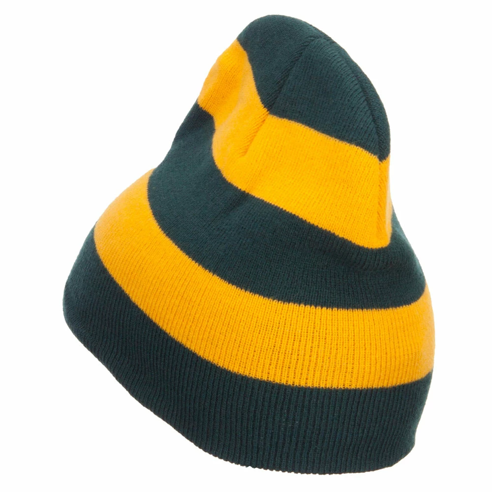 Otto Striped Knit Short Beanie 39 Otto Striped Knit Short Beanie - Image 37