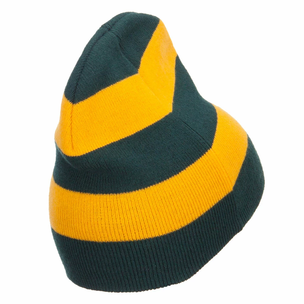 Otto Striped Knit Short Beanie 40 Otto Striped Knit Short Beanie - Image 38