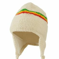 Rasta World Solid RGY Jaquard Beanie -Adams Shop sr001sm 1 3